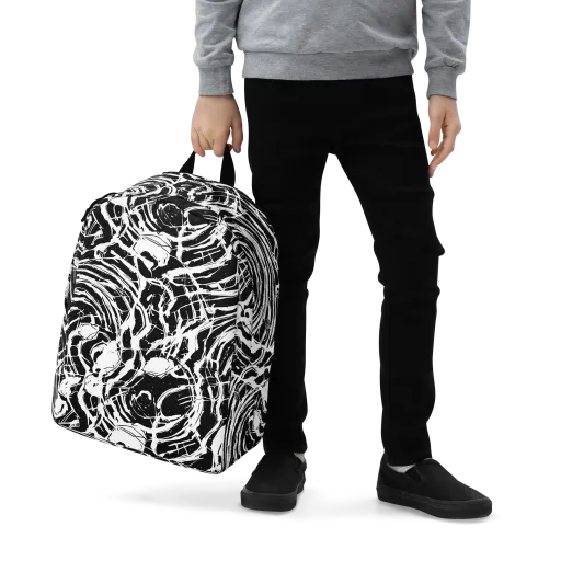 Ink Torrent on a Minimalist Backpack