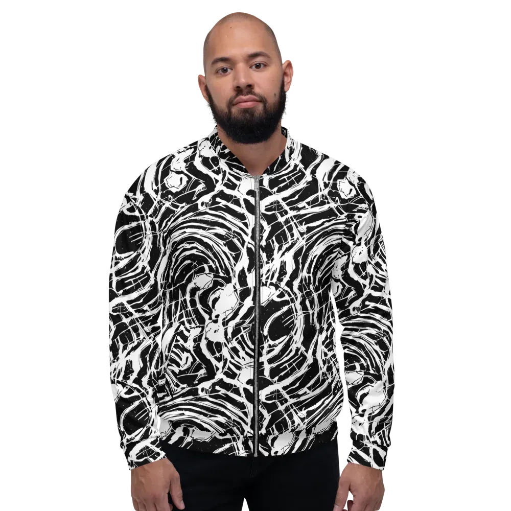 Ink Torrent on Bomber Jacket — Front