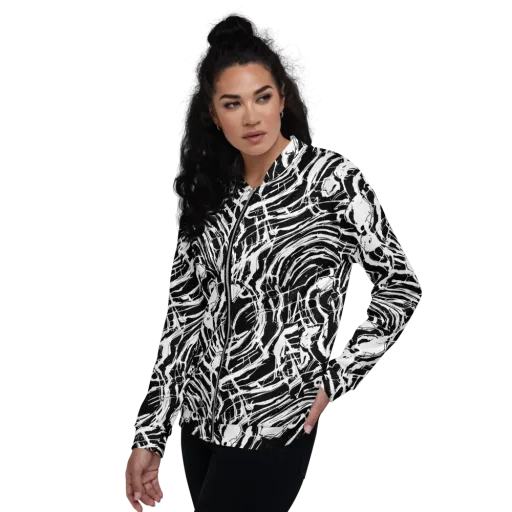 Ink Torrent on a Bomber Jacket