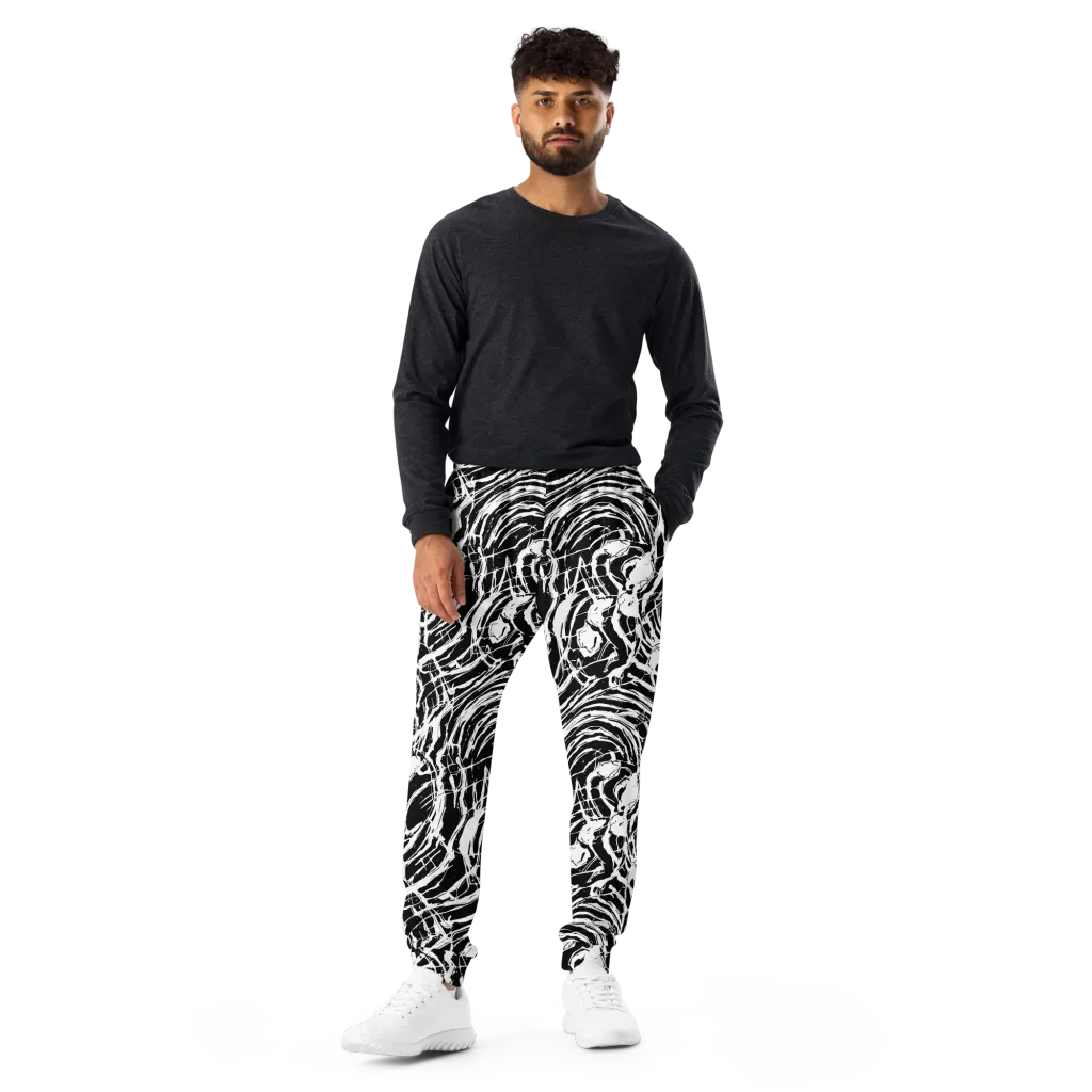 Ink Torrent on Men's Joggers — Front