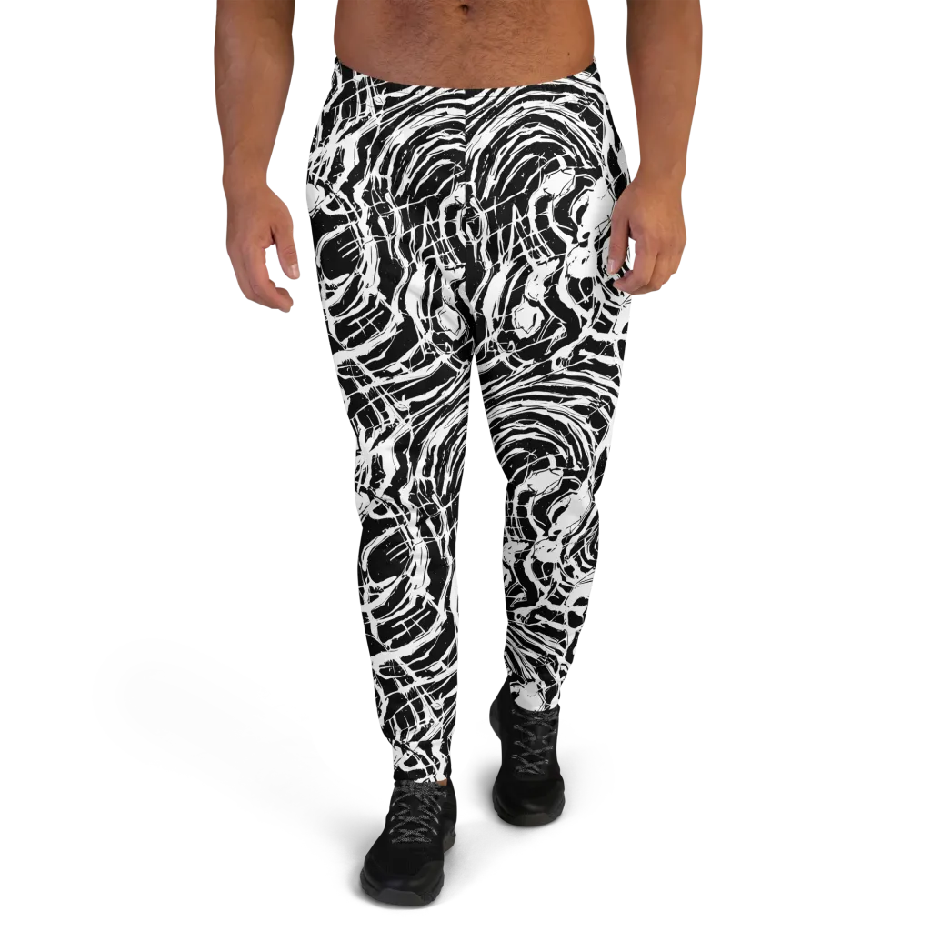 Ink Torrent on Men's Joggers — Front
