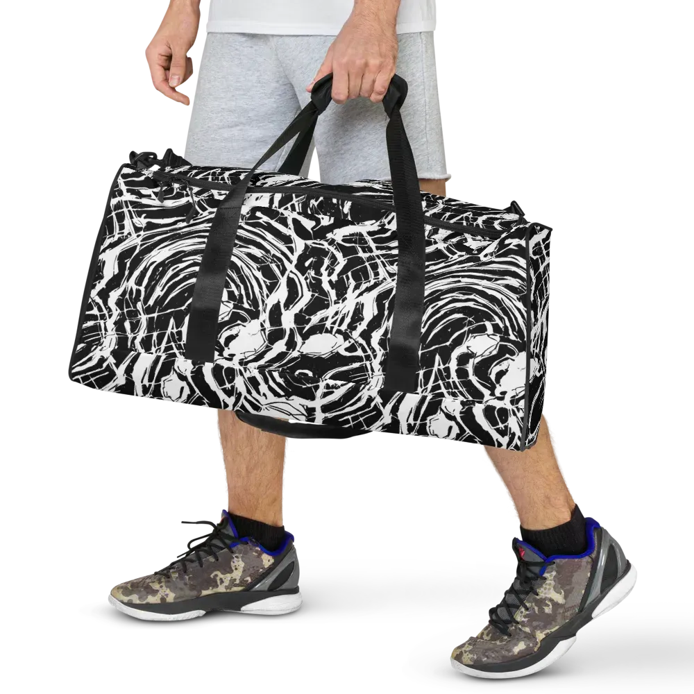 Ink Torrent on Duffle Bag — Front