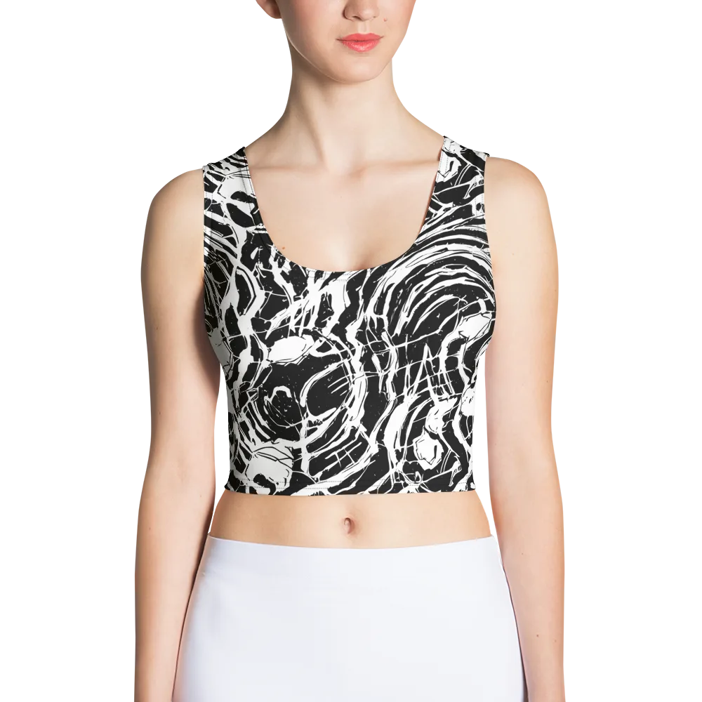 Ink Torrent on Crop Top — Front