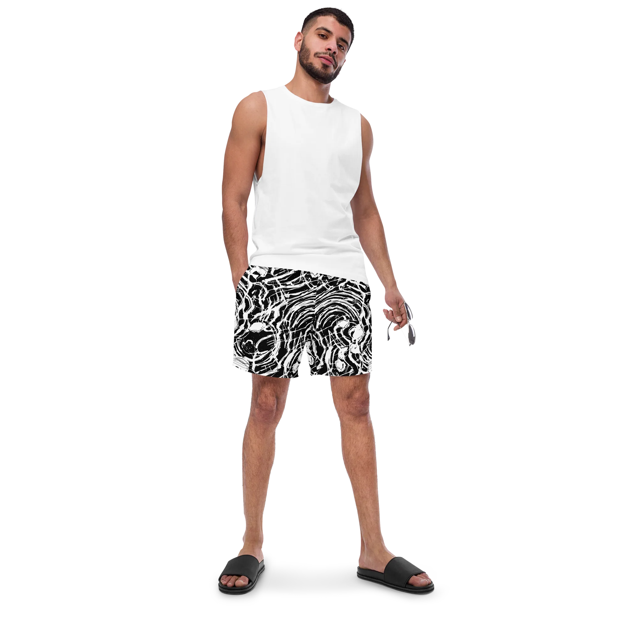 Ink Torrent on Swim Trunks — Front
