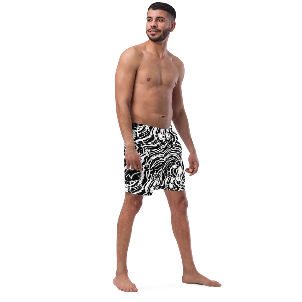Ink Torrent on Swim Trunks — Right Front