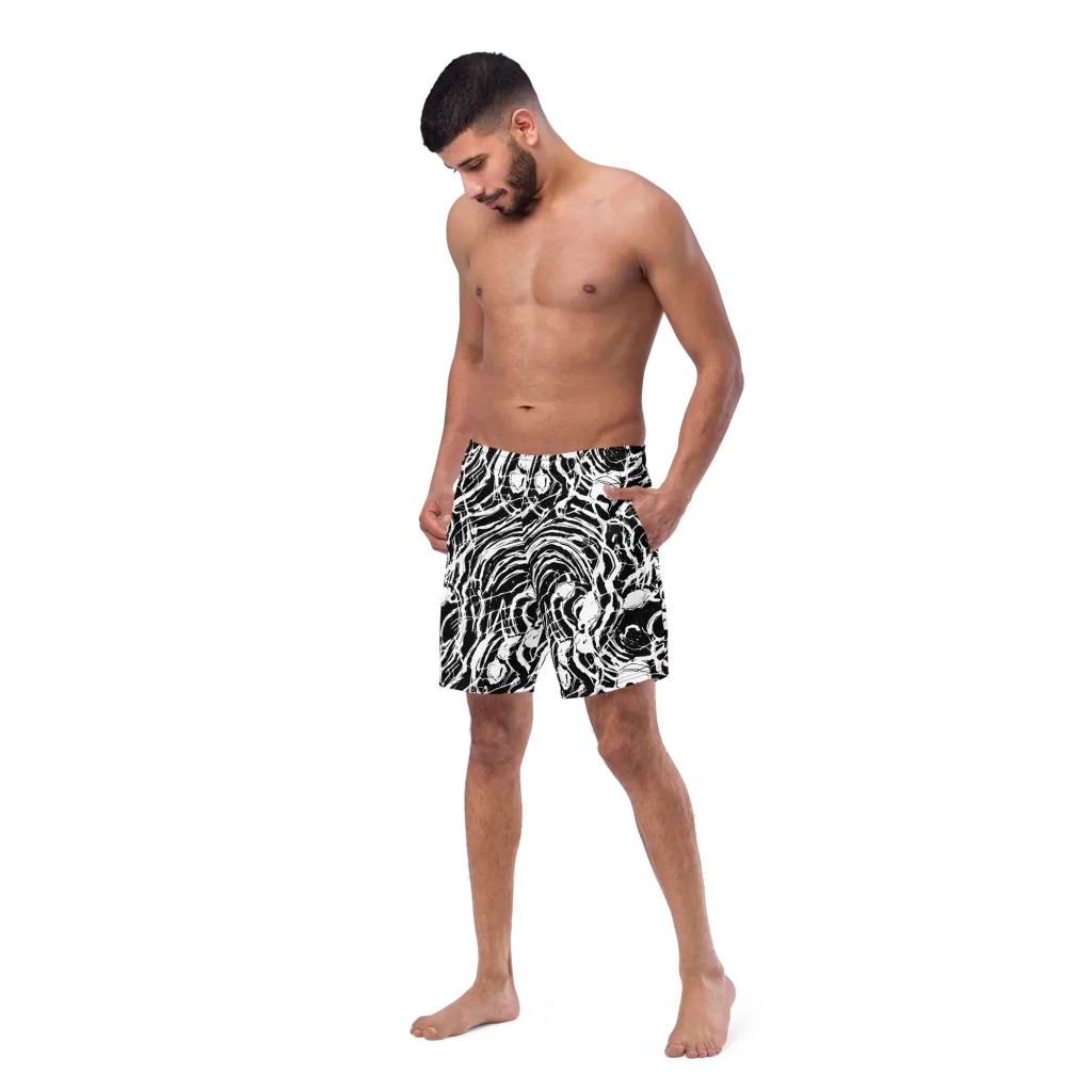 Ink Torrent on Swim Trunks — Left Front