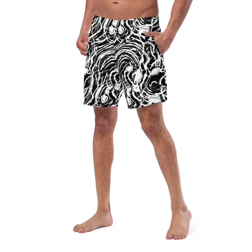 Ink Torrent on Swim Trunks — Left Front