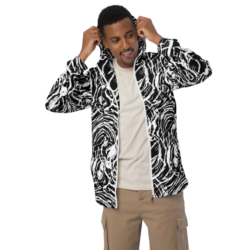 Ink Torrent on Men's Windbreaker — Front