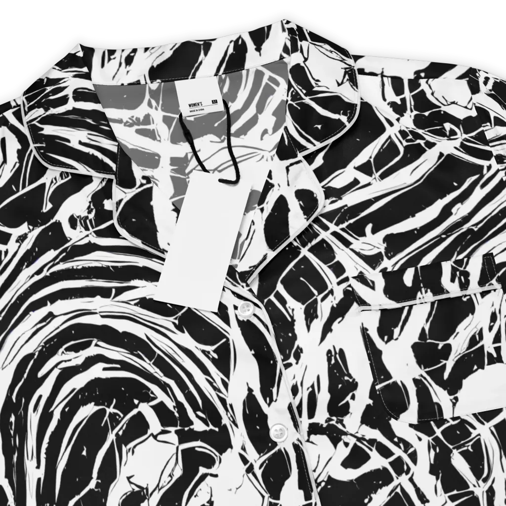 Ink Torrent on Women's Short Sleeve Pajama Top — Product details