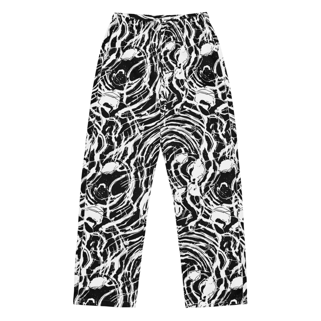 Ink Torrent on Women's Pajama Pants — Front