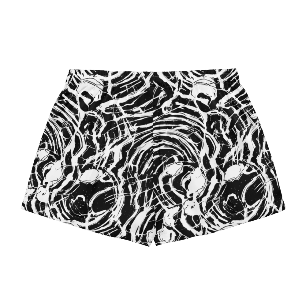 Ink Torrent on Women's Pajama Shorts — Back