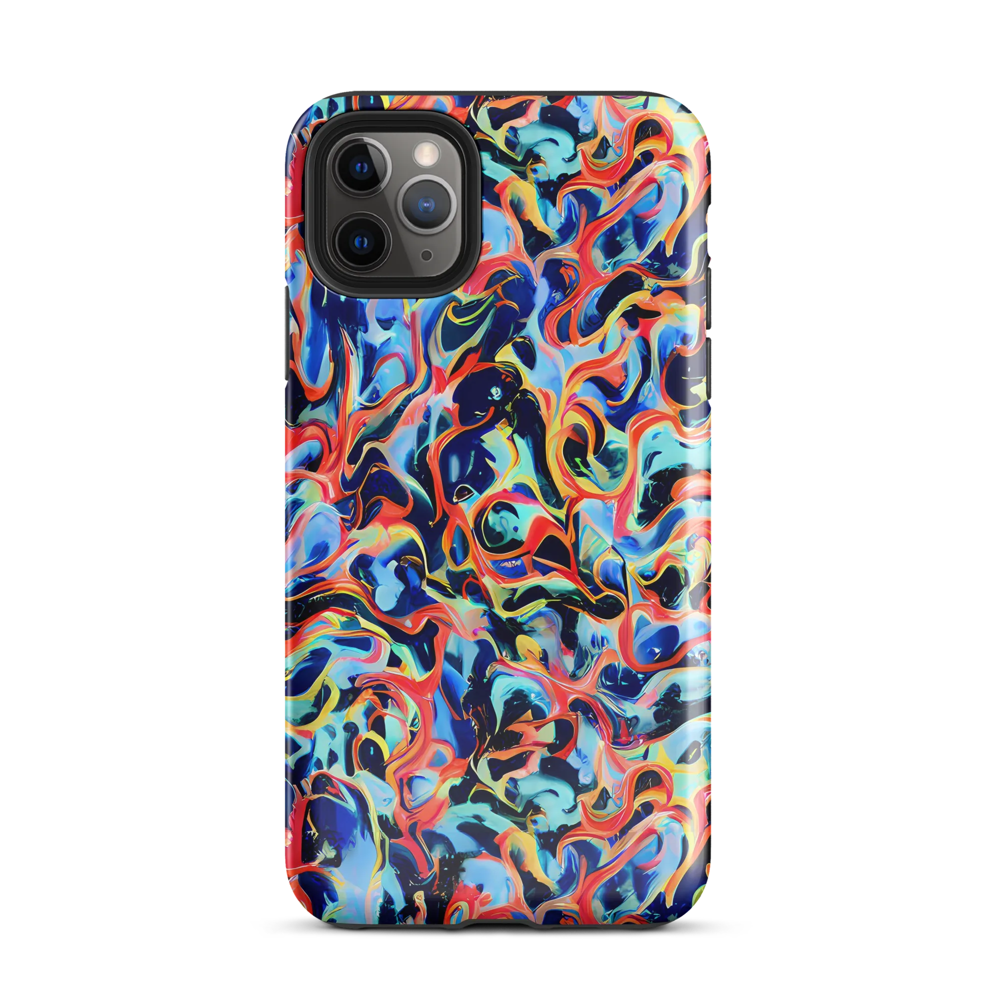 Bluefire Swirl on Tough Case for iPhone® — Front