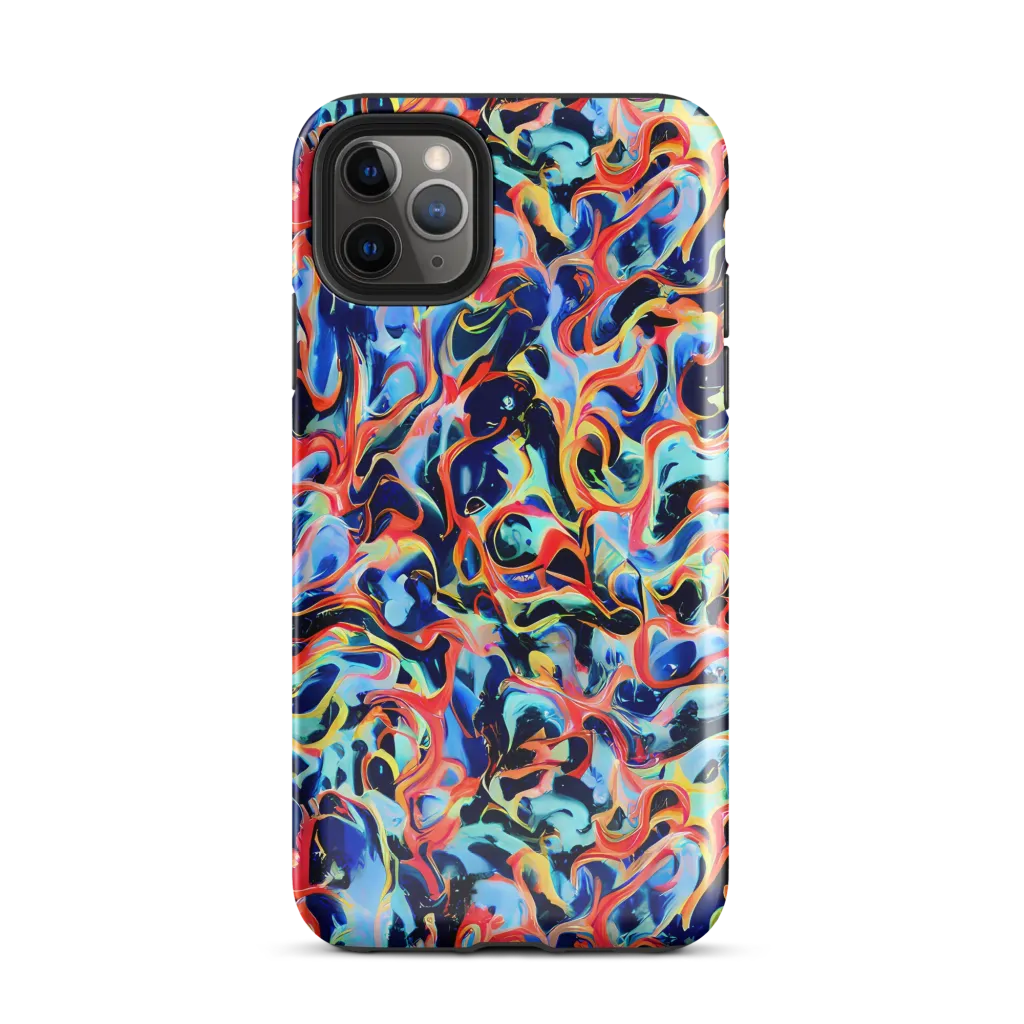 Bluefire Swirl on Tough Case for iPhone® — Front