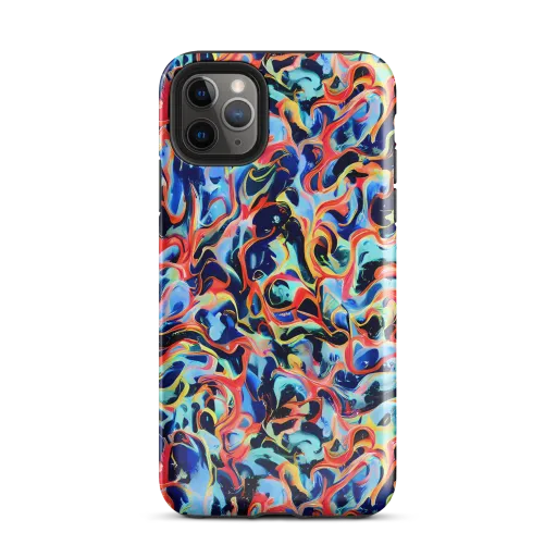 Bluefire Swirl on a Tough Case for iPhone®