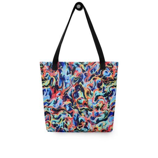 Bluefire Swirl on a Tote Bag