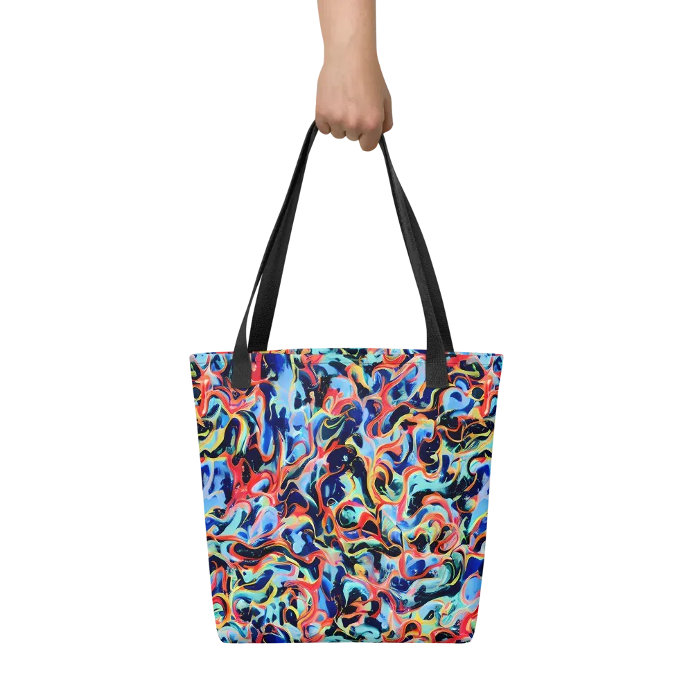 Bluefire Swirl on Tote Bag — Front
