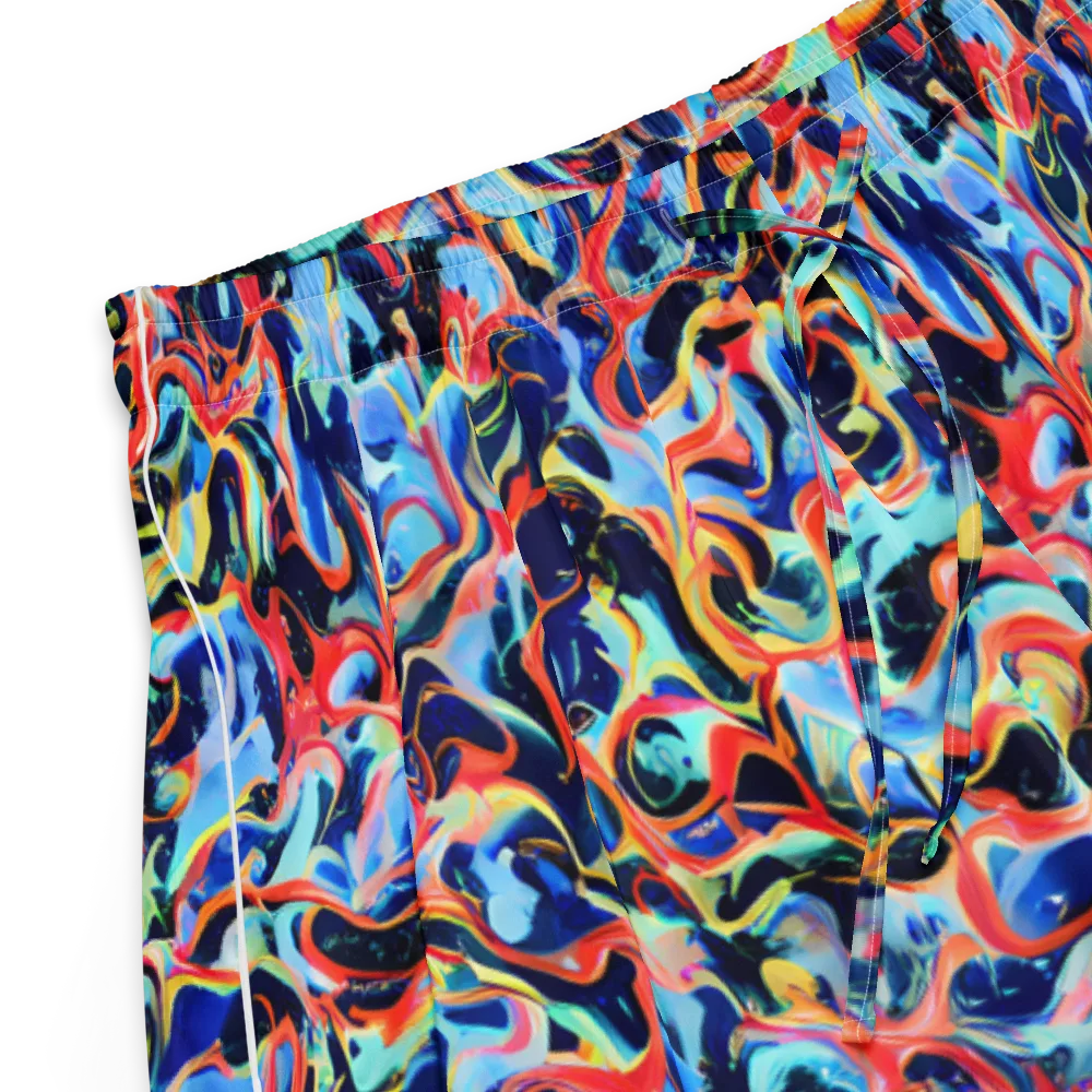 Bluefire Swirl on Women's Pajama Shorts — Product details