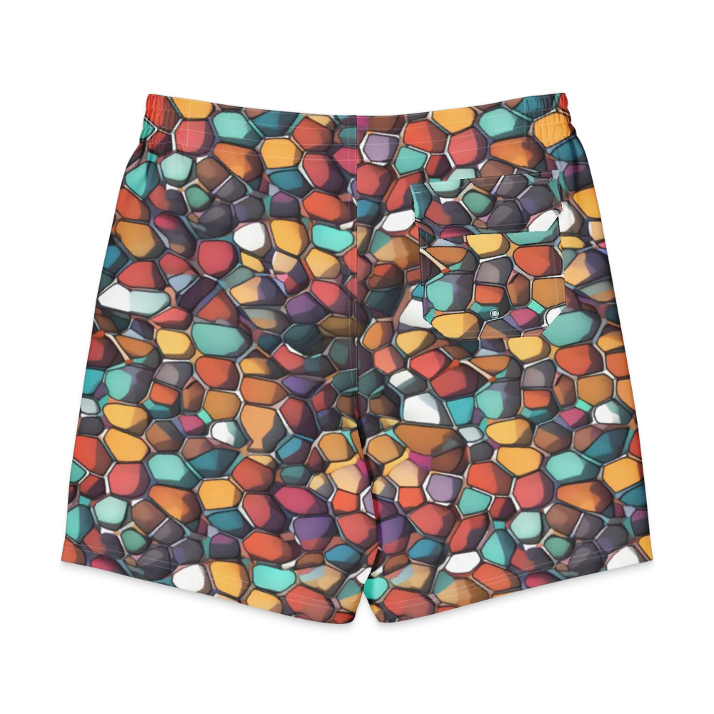 Prism Pebble on Men's Board Shorts — Back