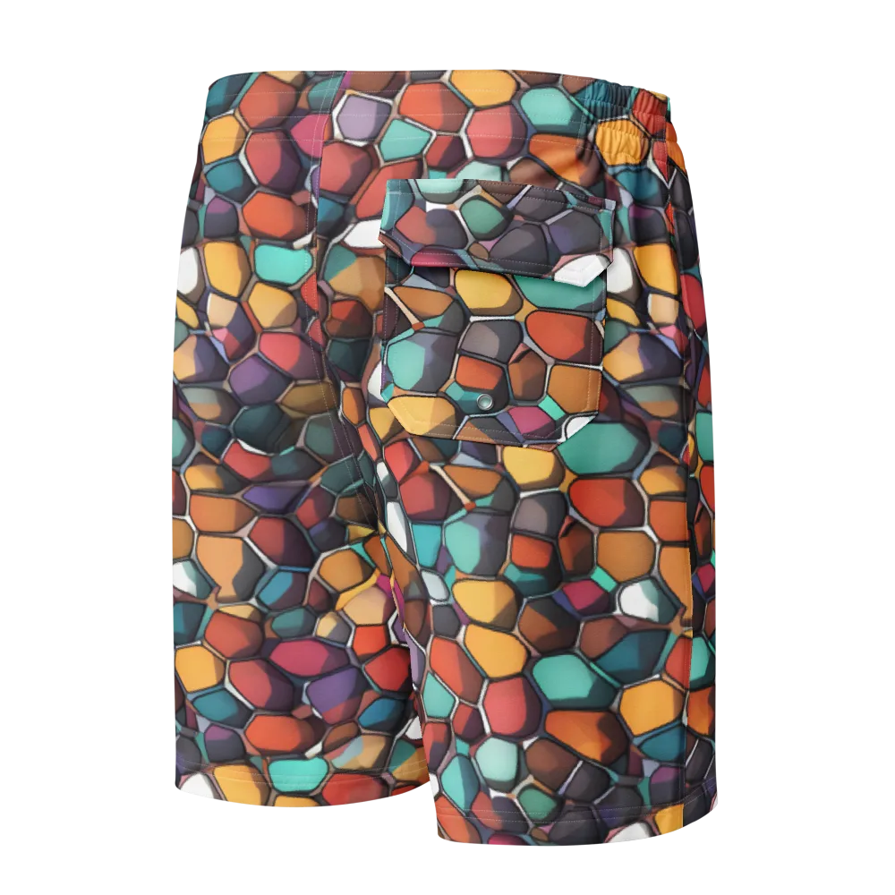Prism Pebble on Men's Board Shorts — Back