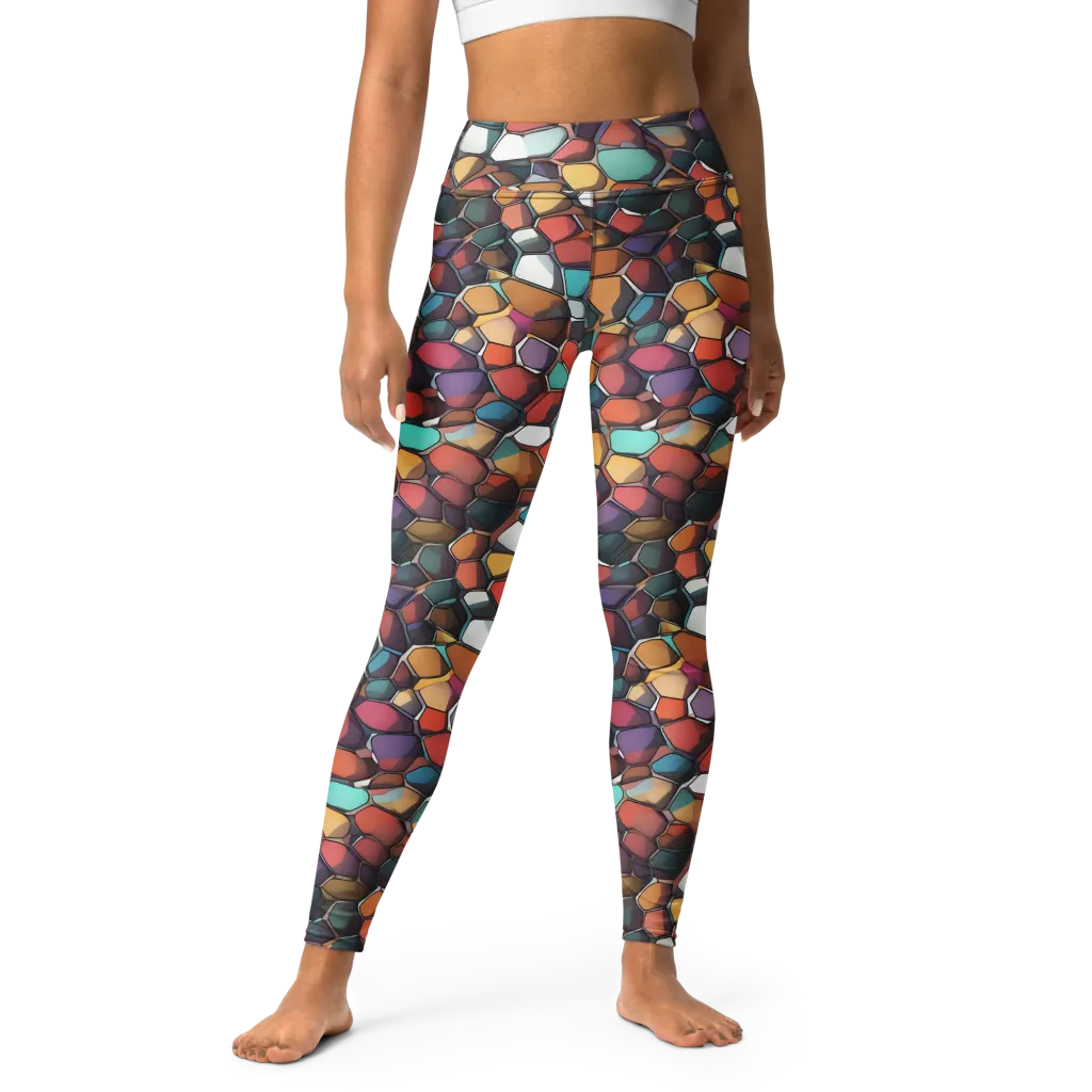 Prism Pebble on Yoga Leggings — Front