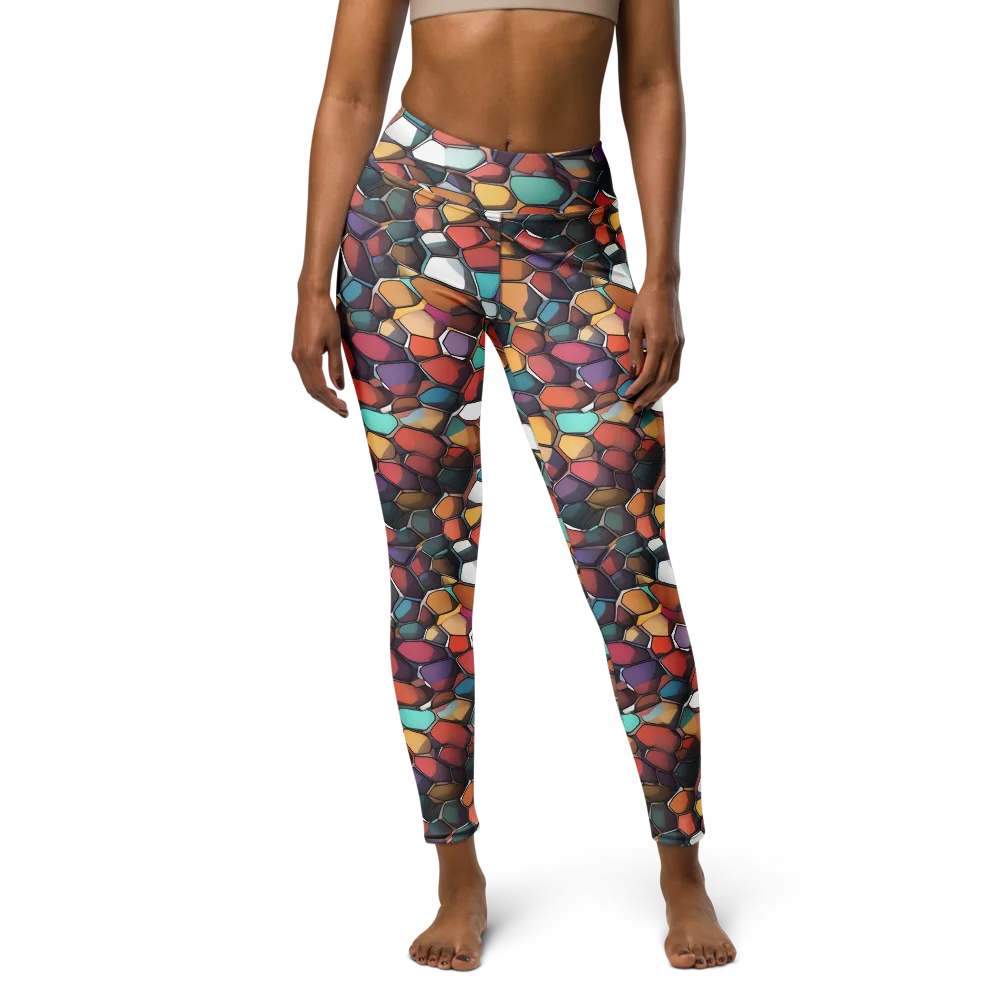 Prism Pebble on Yoga Leggings — Front
