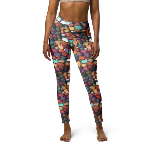Prism Pebble on a Yoga Leggings