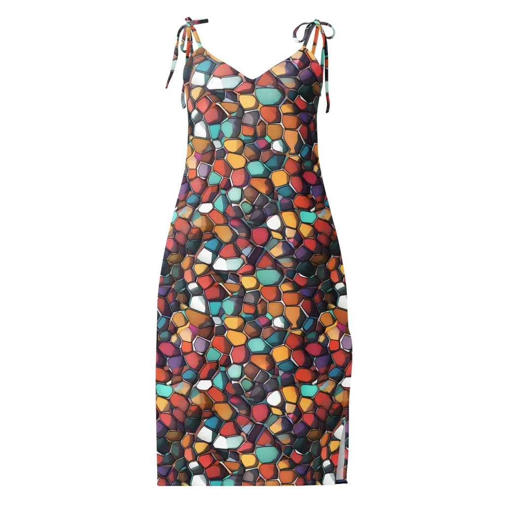 Prism Pebble on Slip Dress — Front