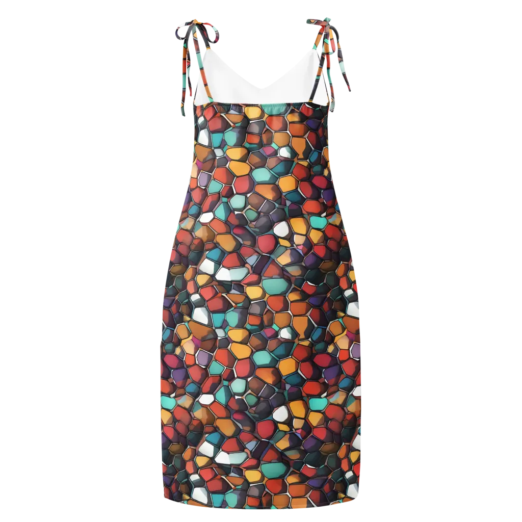 Prism Pebble on Slip Dress — Back