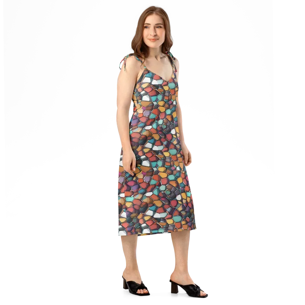 Prism Pebble on Slip Dress — Right Front