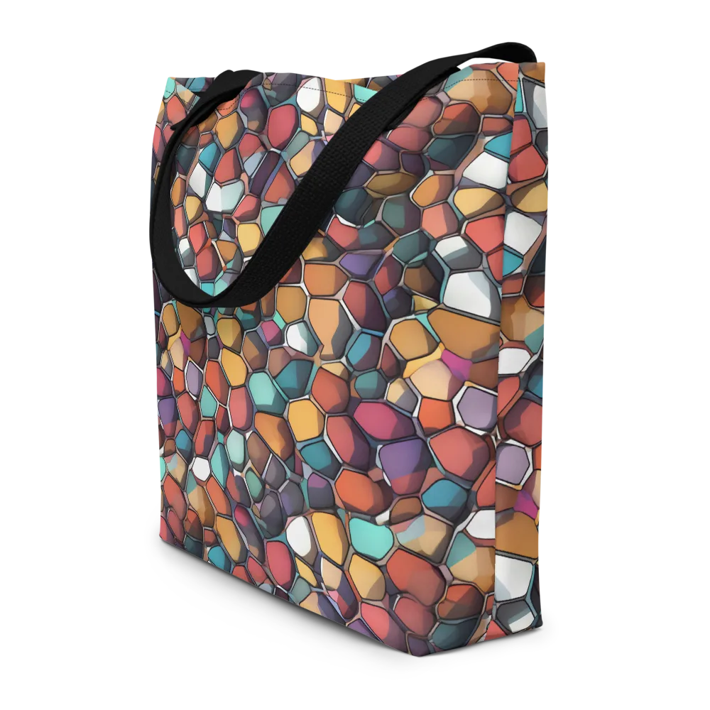 Prism Pebble on Large Tote Bag W/ Pocket — Front