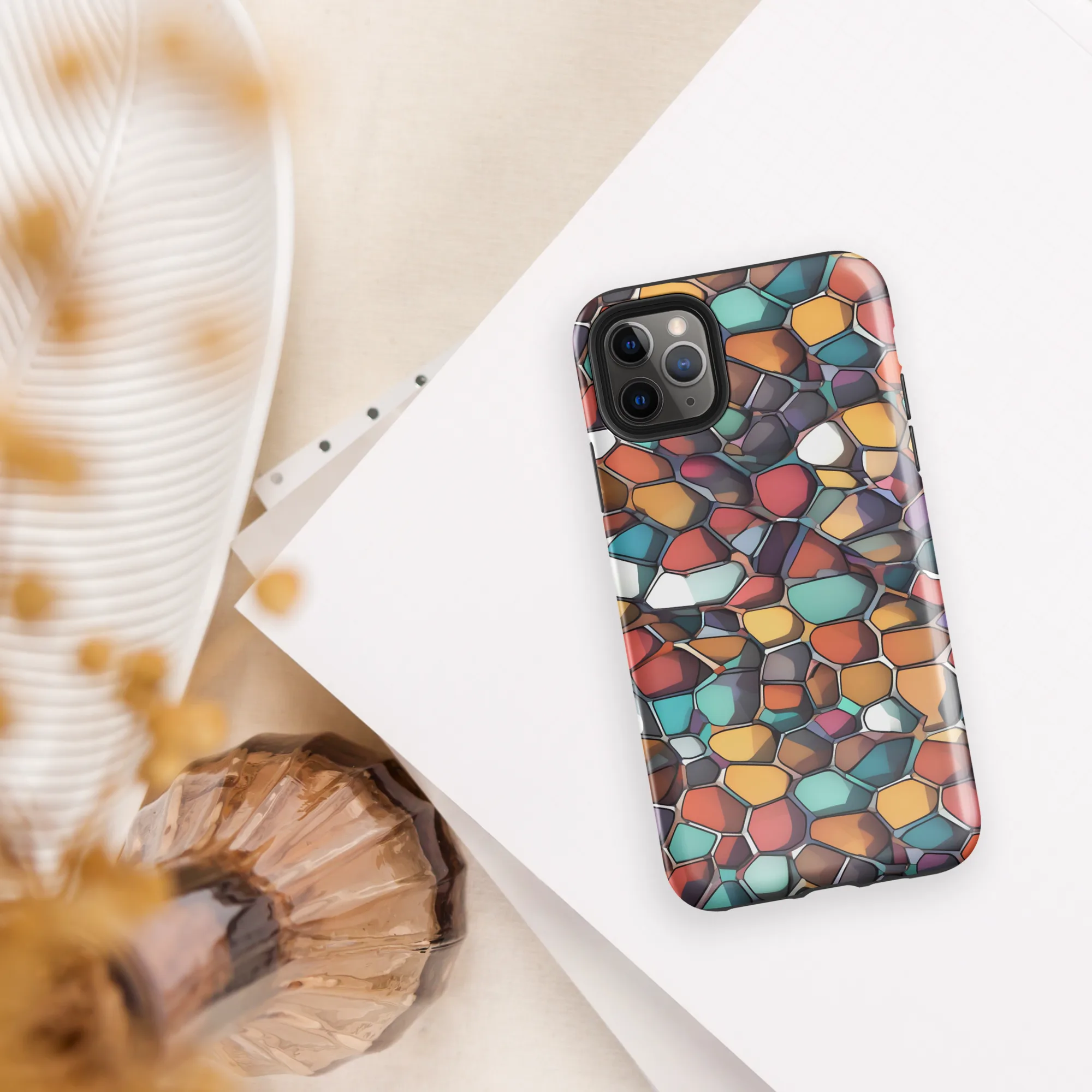 Prism Pebble on Tough Case for iPhone® — Front