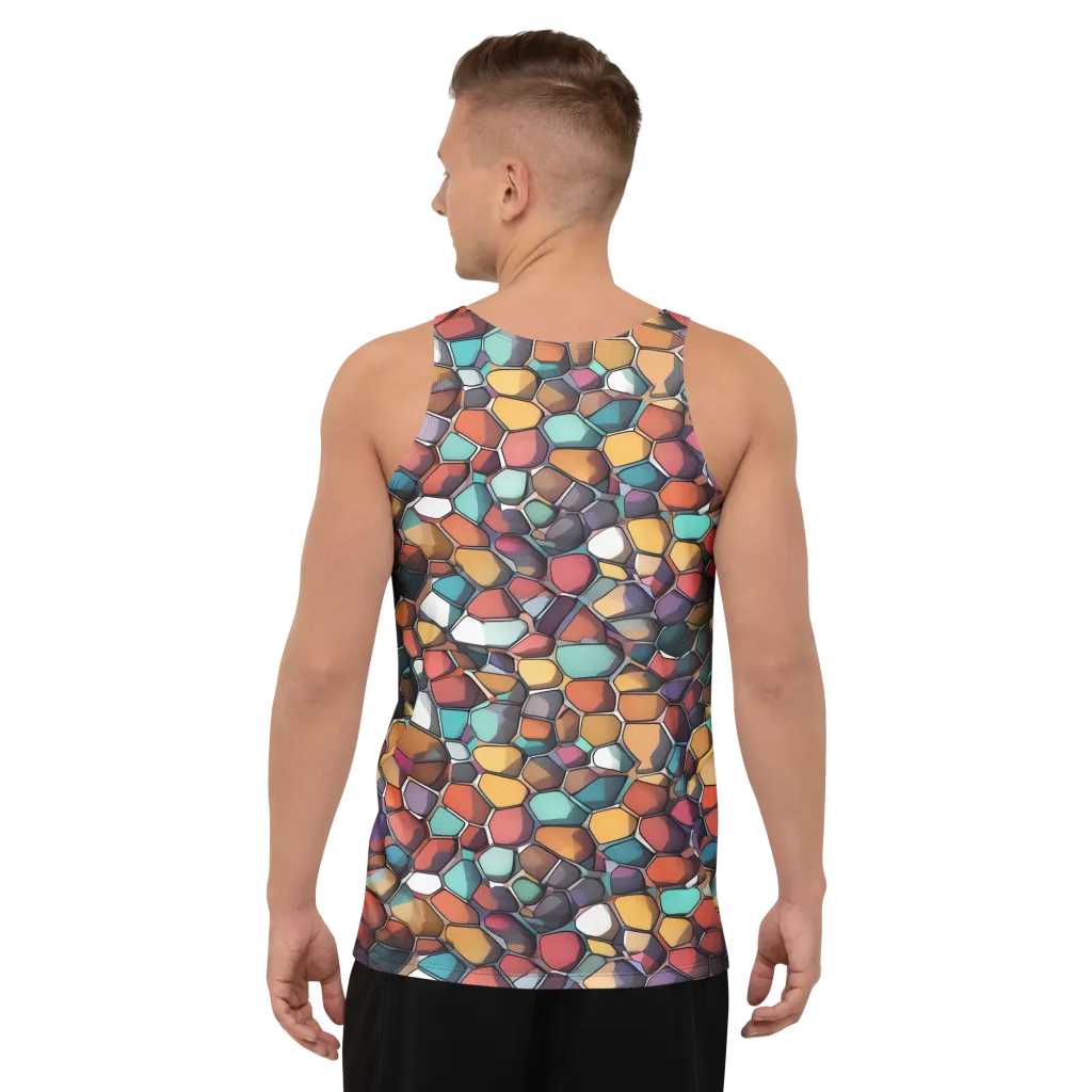 Prism Pebble on Men's Tank Top — Back