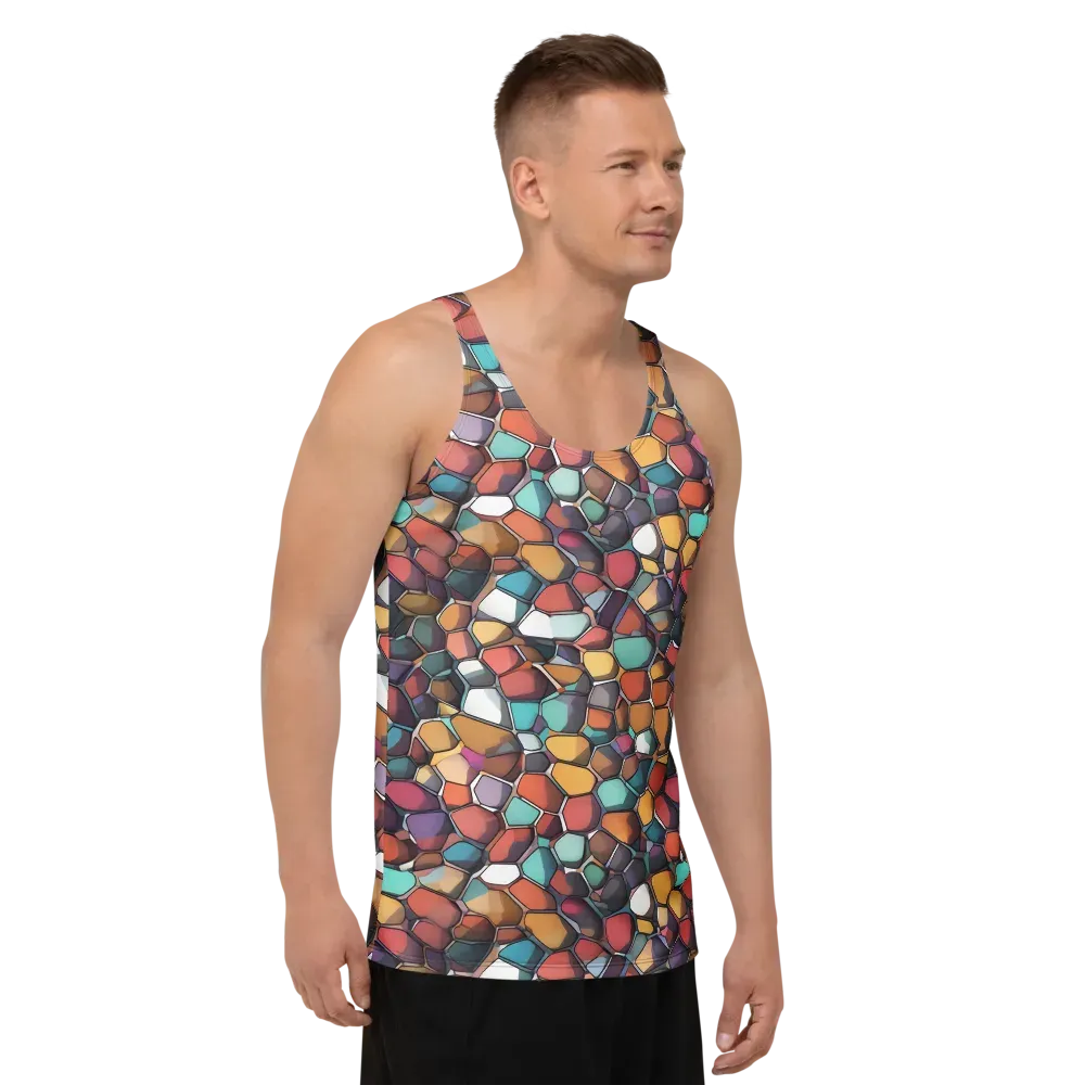 Prism Pebble on Men's Tank Top — Right Front