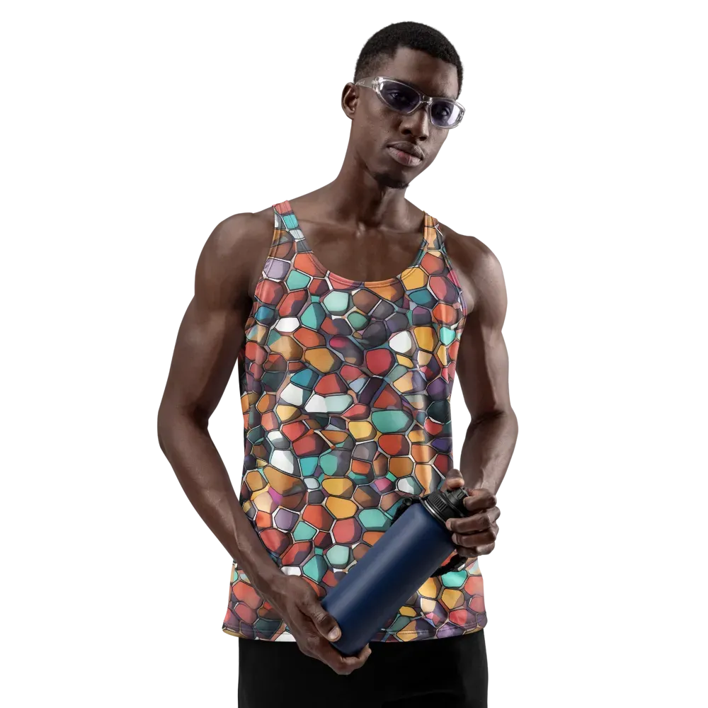 Prism Pebble on Men's Tank Top — Front