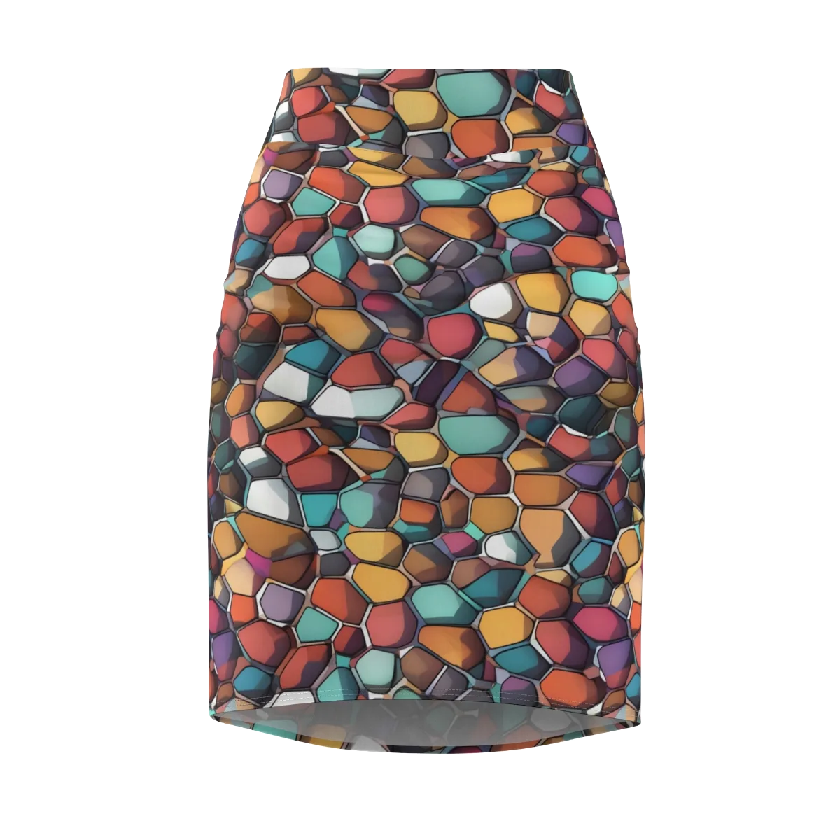 Prism Pebble on Pencil Skirt — Front