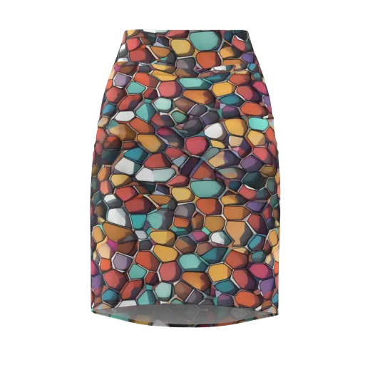 Prism Pebble on a Pencil Skirt