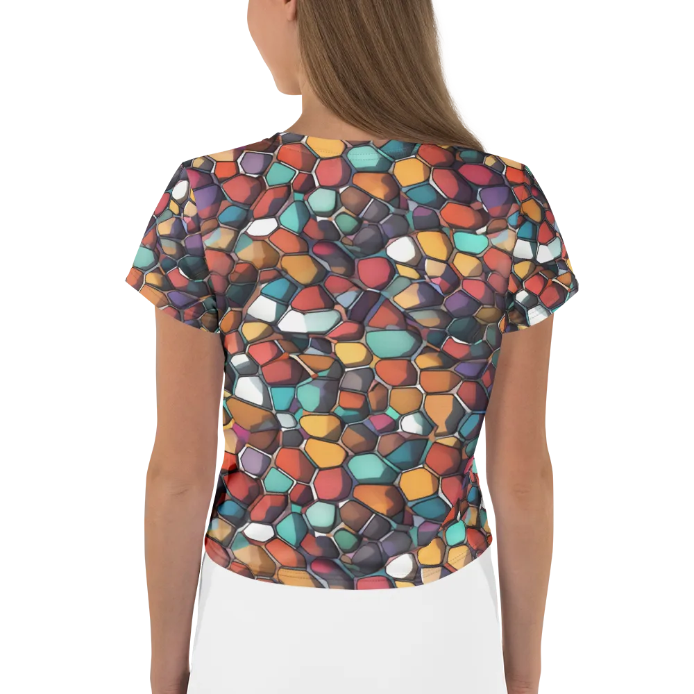 Prism Pebble on Crop Tee — Back