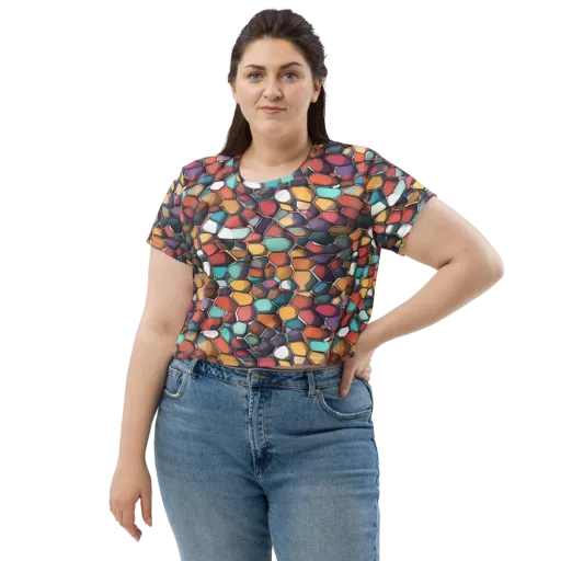 Prism Pebble on a Crop Tee