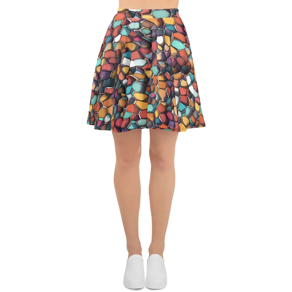 Prism Pebble on Skater Skirt — Front