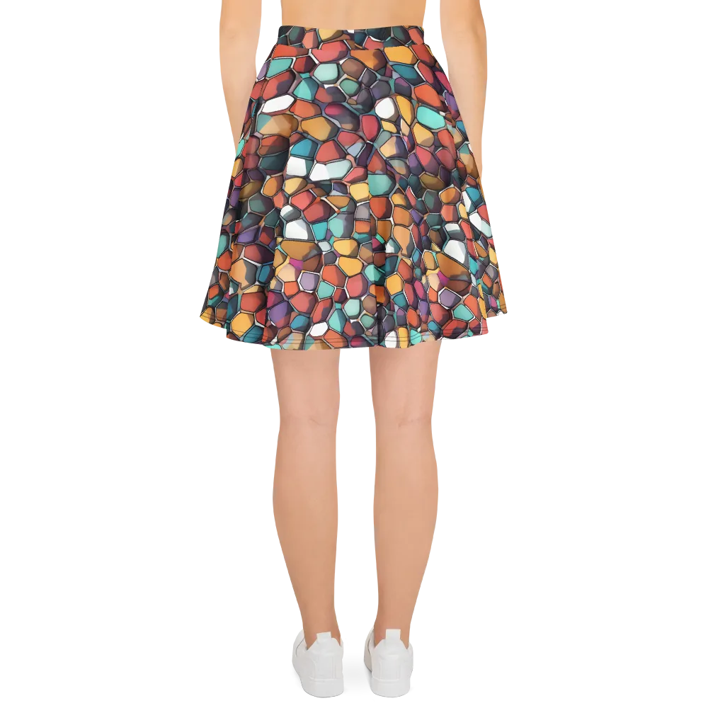 Prism Pebble on Skater Skirt — Back