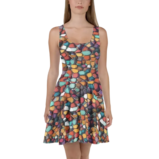 Prism Pebble on a Skater Dress