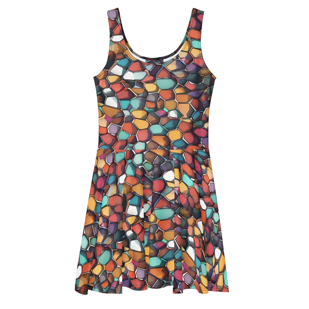 Prism Pebble on Skater Dress — Front