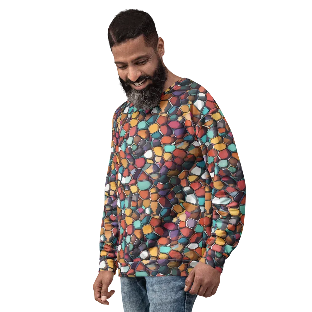 Prism Pebble on Sweatshirt — Left Front