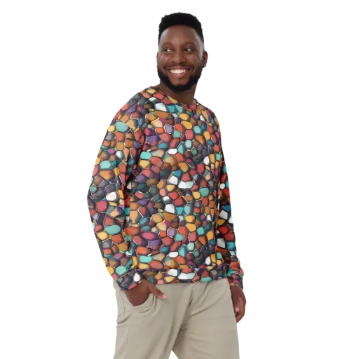 Prism Pebble on a Sweatshirt