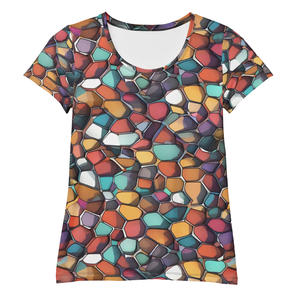 Prism Pebble on Women's Athletic T-Shirt — Front