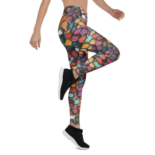 Prism Pebble on a Leggings