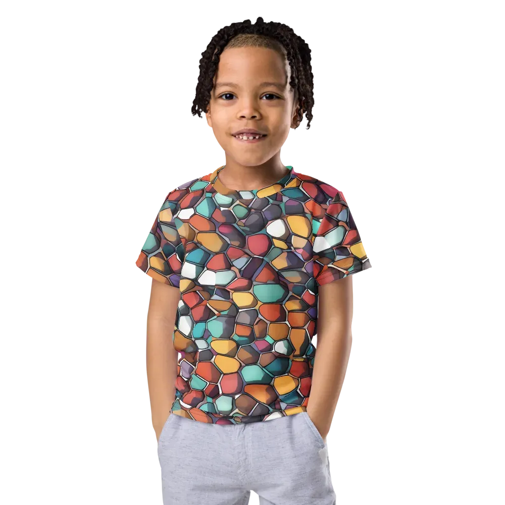 Prism Pebble on Kids Crew Neck T-Shirt — Front