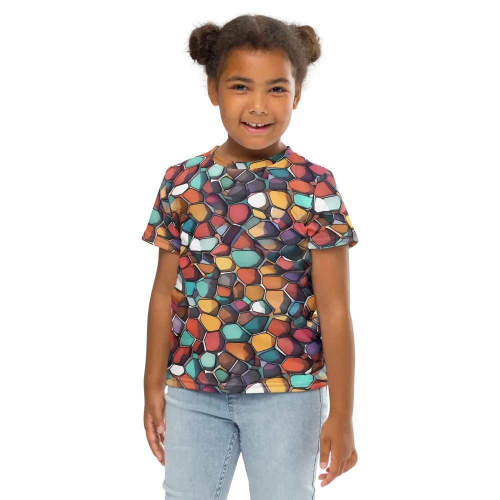 Prism Pebble on Kids Crew Neck T-Shirt — Front