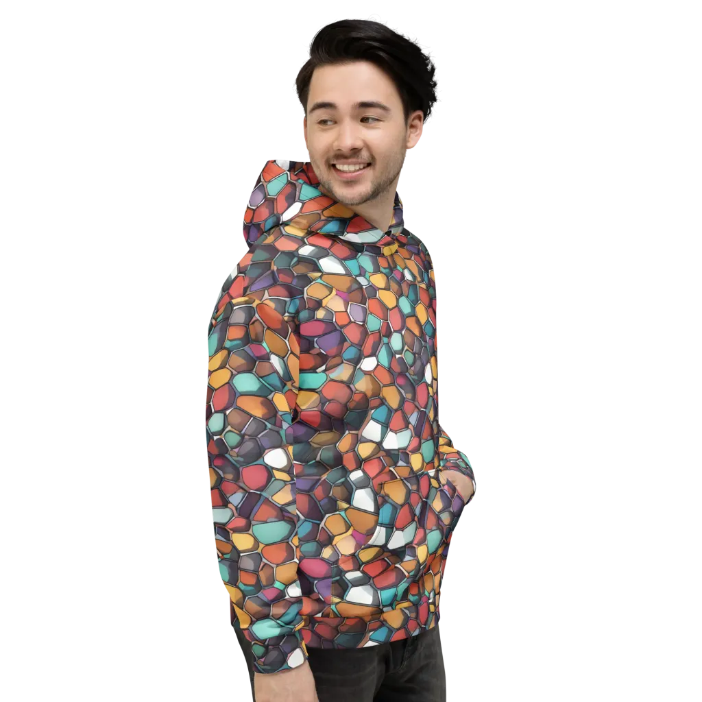 Prism Pebble on Hoodie — Right