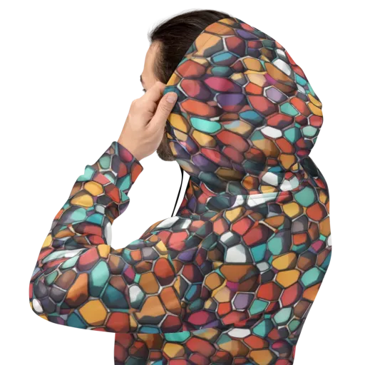 Prism Pebble on a Hoodie